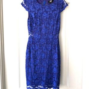 Lace blue dress